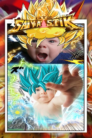 Anime & Manga Goku Saiyan Sticker Camera screenshot 2