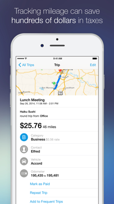 Mileage Log+  Trip Log Tracker screenshot 1