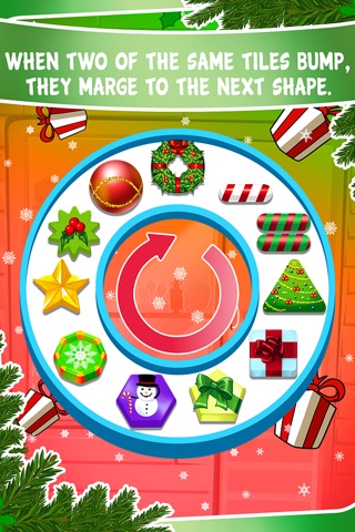 2048 Holidays - Match Oval Shapes till you get the Wreath Bah! screenshot 3