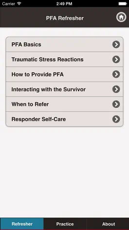 Game screenshot Psychological First Aid (PFA) Tutorial apk