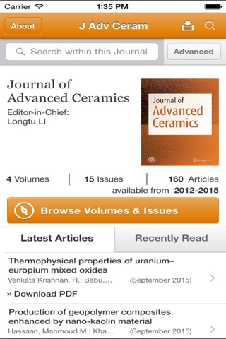 Journal of Advanced Ceramics screenshot 2