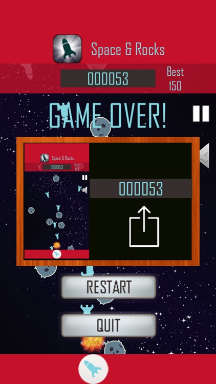 SpaceRocks - avoid spaceship hit rocks space game screenshot-3