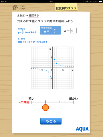 反比例のグラフ さわってうごく数学「AQUAアクア」のおすすめ画像2