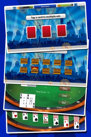 `Lucky Gold Coin Jackpot Casino 777 Slots - Slot Machine with Blackjack, Solitaire, Bonus Prizewheel screenshot 2
