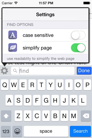 FioFinder - The Missing Text Finder for Safari and Text Editor screenshot 4