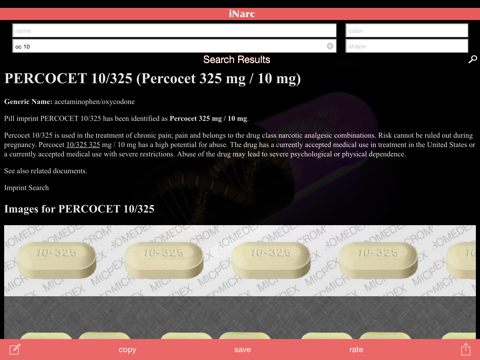 Screenshot #4 pour iNarc: Pill Finder and Identifier