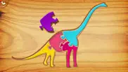 my first wood puzzles: dinosaurs - a free kid puzzle game for learning alphabet - perfect app for kids and toddlers! iphone screenshot 2