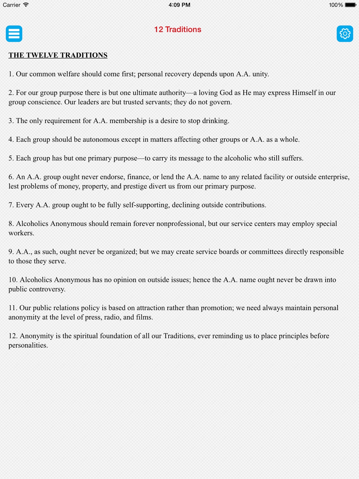 Joe & Charlie Big Book Alcoholics Anonymous ipad screenshot 3