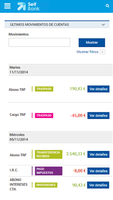 Screenshot #1 pour Self Bank Móvil