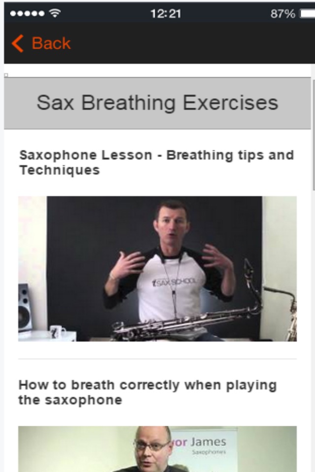 Saxophone Tutorials and Lessons For Beginners screenshot 4
