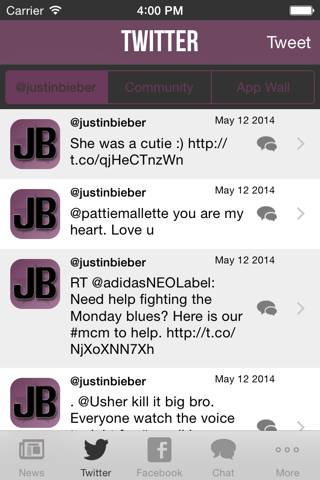 My Artist Alerts for Justin Bieber - Free screenshot 2