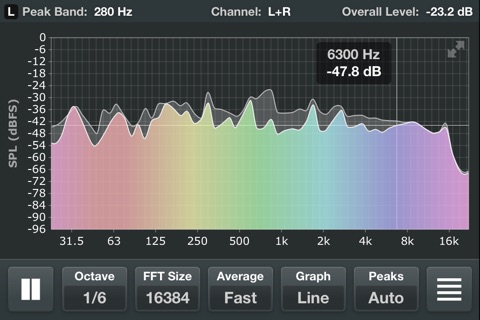 Spectrum Analyzer RTA screenshot 2