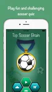 Top Soccer Brain - Football Quiz and Trivia screenshot #1 for iPhone