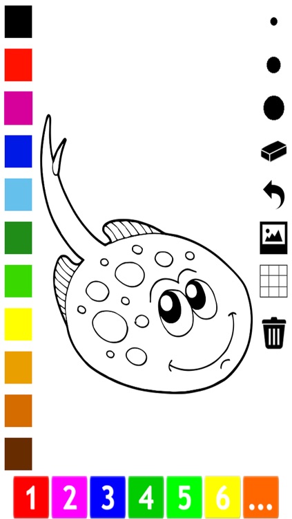 A Fish Coloring Book for Toddlers: Color Animals Under Water