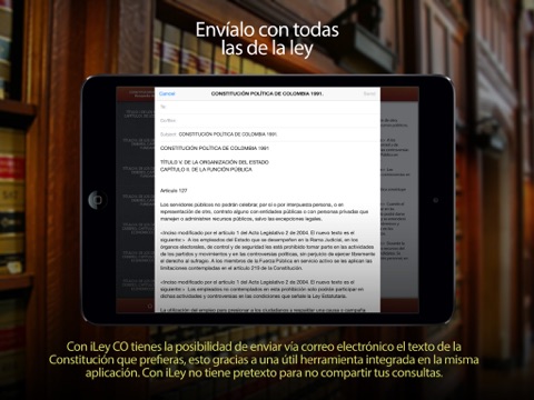 Screenshot #6 pour iLey CO - Constitución y Códigos de Colombia