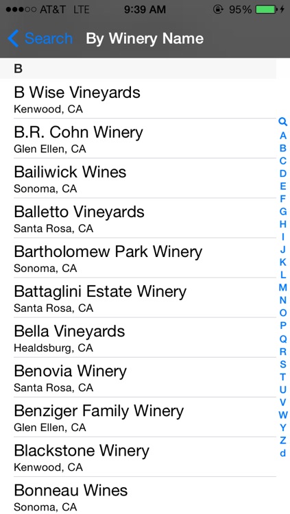Sonoma County Winery Finder