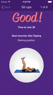 amazing abs – personal fitness trainer app – daily workout video training program for flat belly and calorie burn iphone screenshot 4