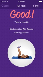 Amazing Abs – Personal Fitness Trainer App – Daily Workout Video Training Program for Flat Belly and Calorie Burn screenshot #4 for iPhone