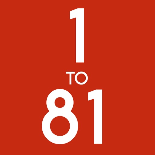 Find 1 to 81 - The Number Puzzle Game icon