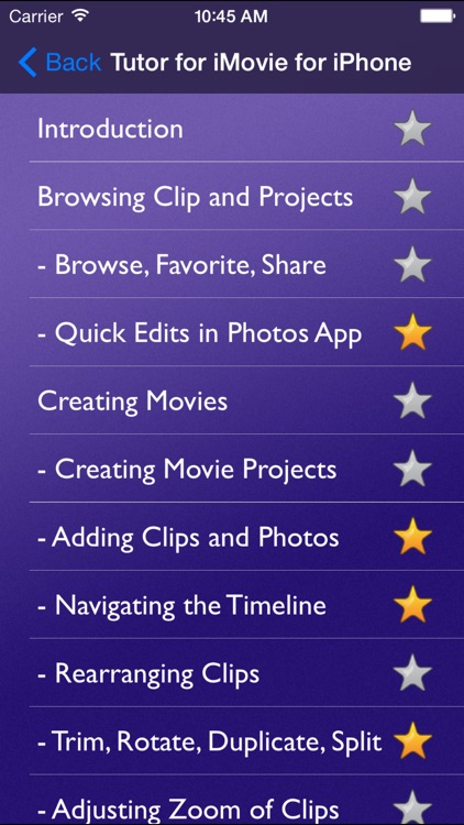 Tutor for iMovie for iPhone