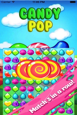 Candy Pop Mania Blitz-The best Match 3 puzzel game for kids and girls screenshot 3