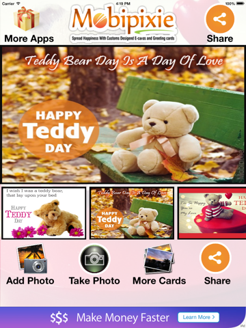 Screenshot #4 pour Teddy bear eCards & greetings