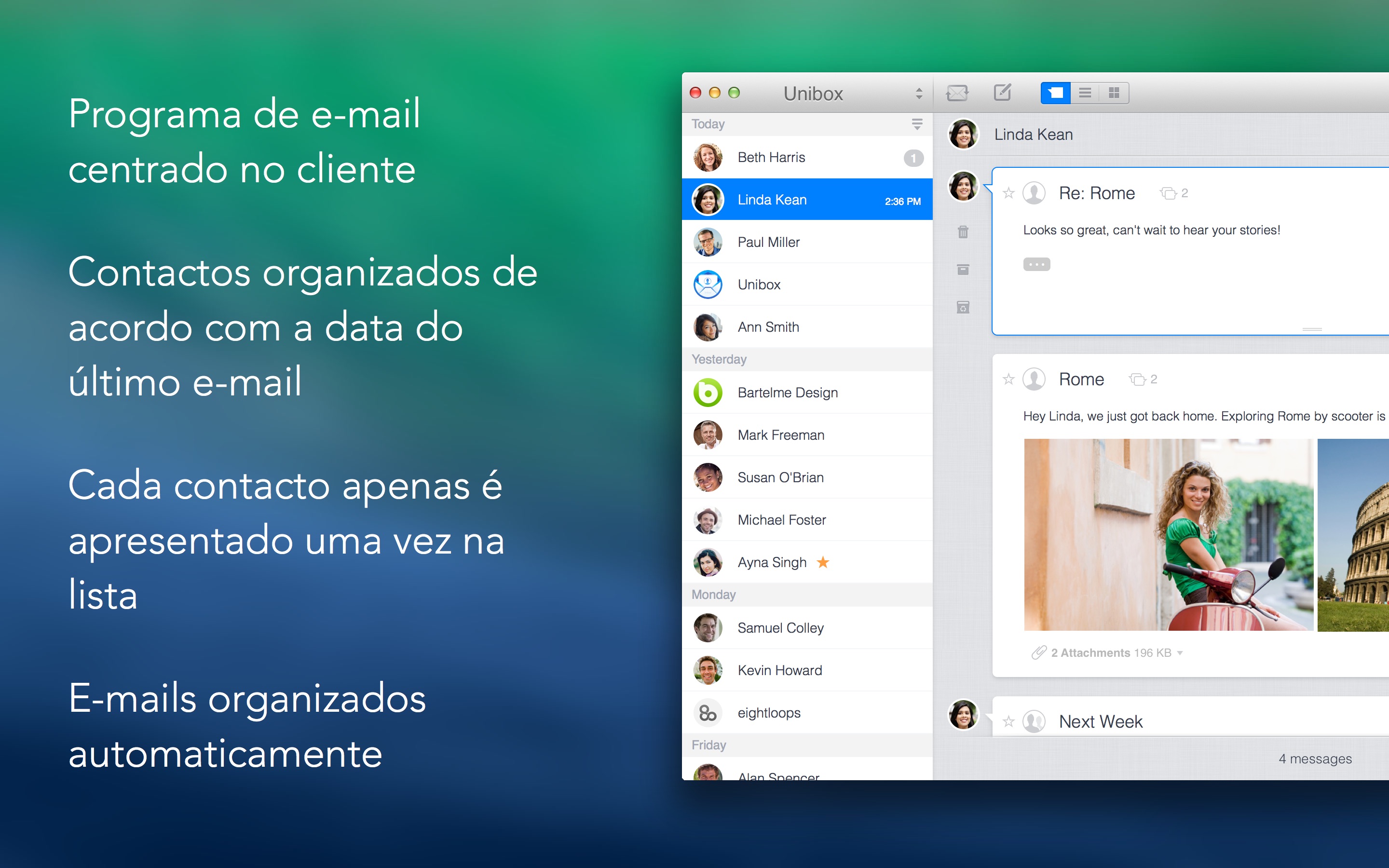 Screenshot do app Unibox