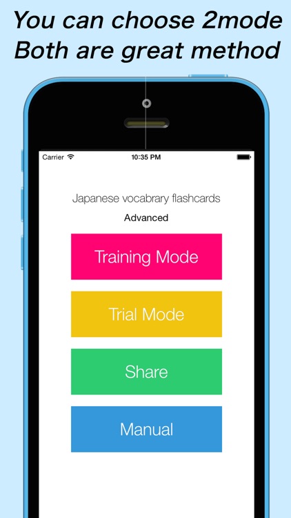 Japanese vocabulary flashcards(Advanced class) - Free learning