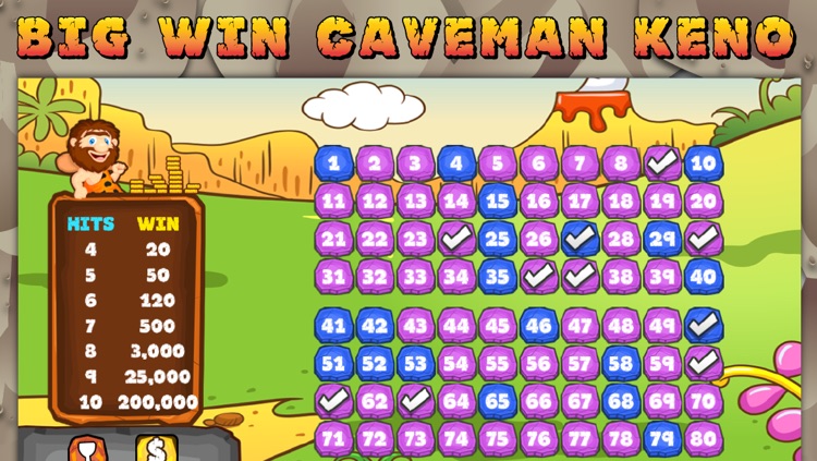 Caveman Keno Casino FREE - Double Bonus Fun with Game