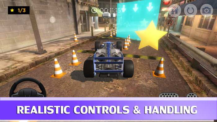 3D Sports Car Parking Simulator Game FREE - Practice real life driving test SIM car racing games