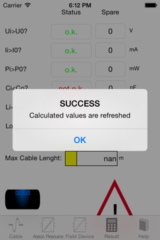 ISCC Intrinsically Safe Circuit Calculator screenshot 3