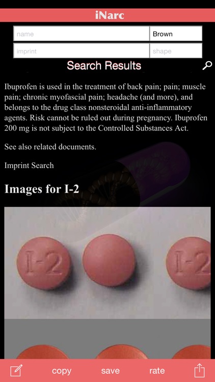 iNarc: Pill Finder and Identifier