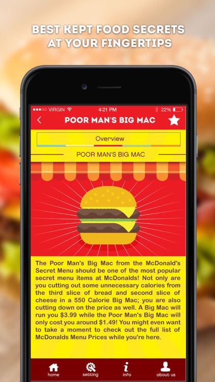 Secret Menu for McDonald's - McD Fast Food Restaurant Secrets screenshot-3
