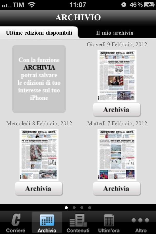 Corriere della Sera - Digital Edition per iPhone screenshot 2