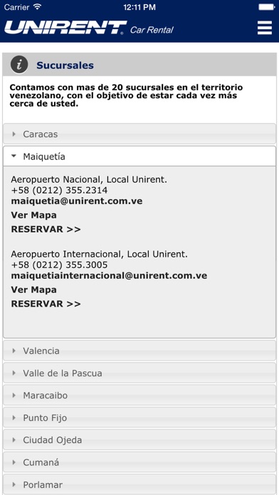 Screenshot #2 pour Unirent Car Rental