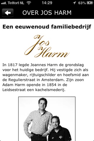 Jos Harm Exclusieve Haarden screenshot 2