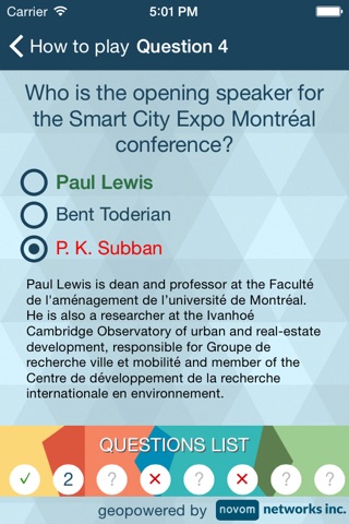 Quiz Smart City Expo Montréal screenshot 4