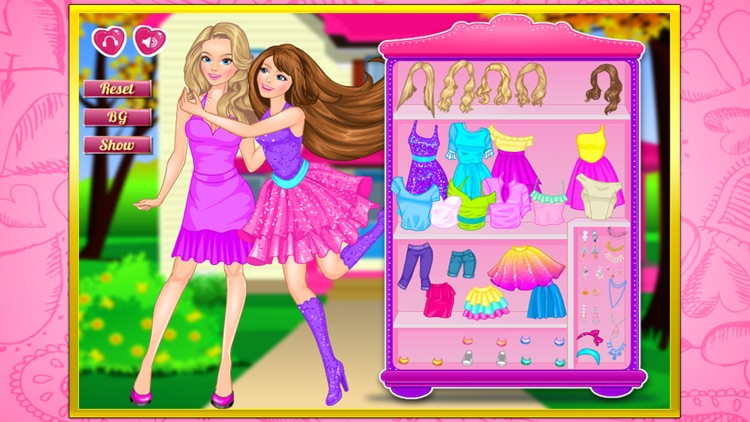 Sister party dressup