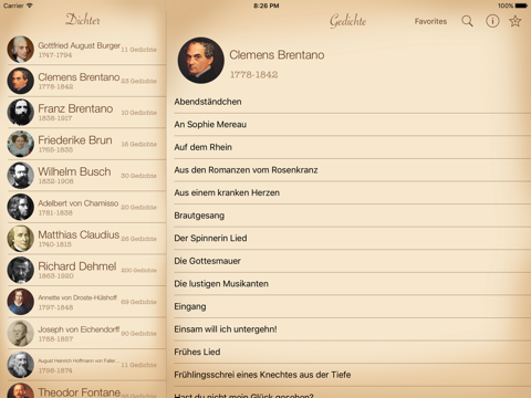 Screenshot #4 pour Deutsche Gedichte