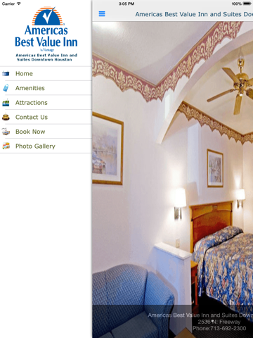 Americas Best Value Inn and Suites Downtown Houston iPad screenshot 3 - Travel app
