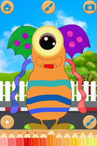 Paint & Dress up your monsters - drawing, coloring and dress up game for kids screenshot 2