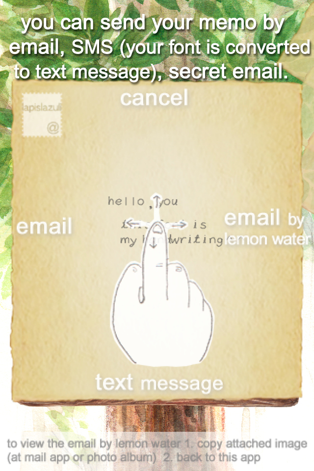 handwriting Tree Post free