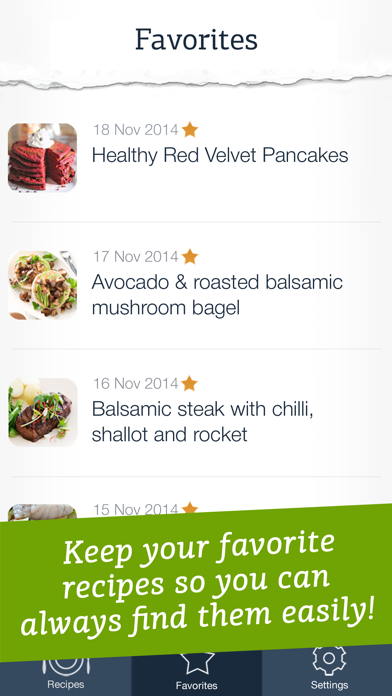 Healthy Recipes - quick and easy meals for a well-balanced diet Screenshot