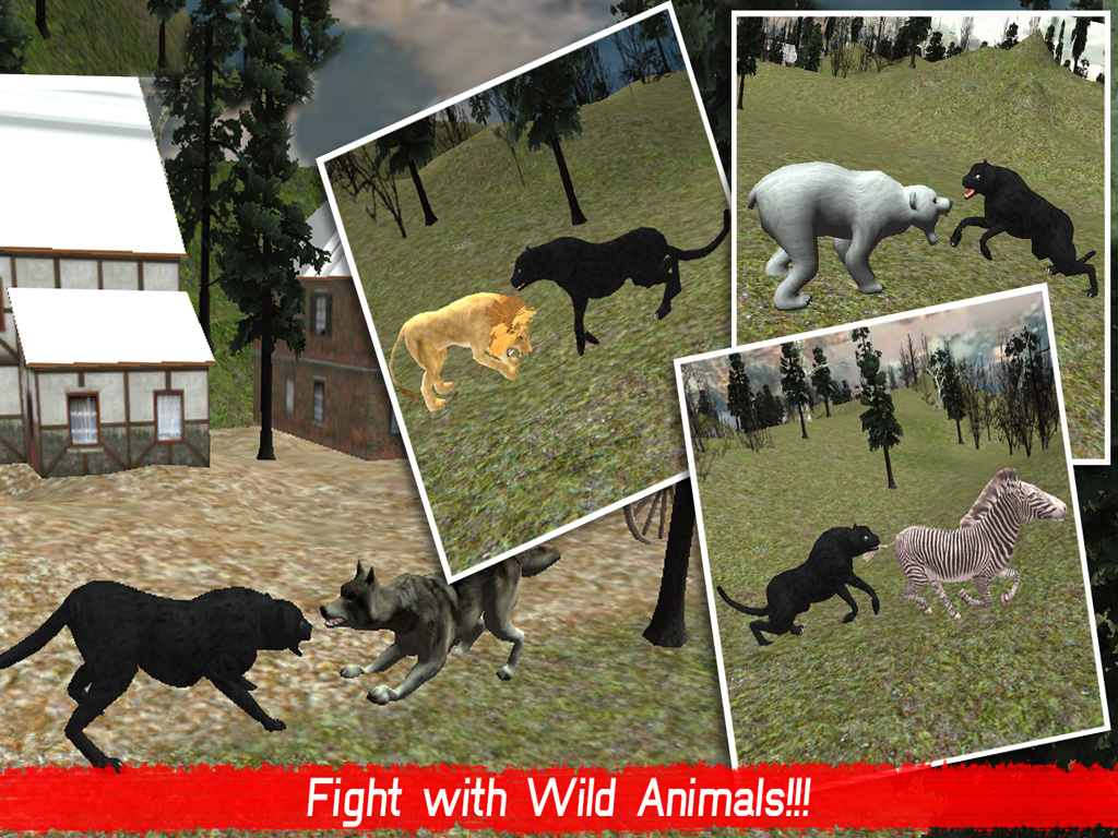 Wild Black Panther Attack Simulator 3D – Hunt the Zebra, Deer & Other Animal in Wildlife Safari screenshot 6