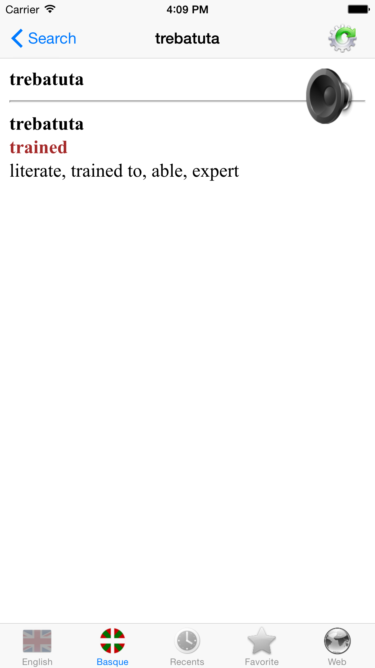 English Basque best dictionary translate - Ingelesa Euskaraz hiztegi onena itzultzailea screenshot 4