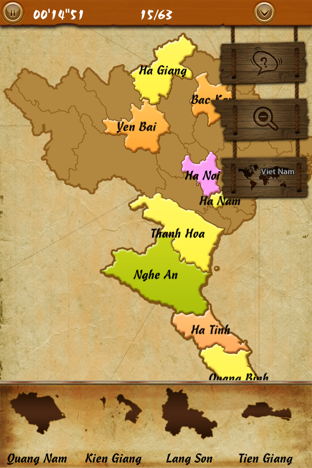 MapPieces Vietnam - A map puzzle game