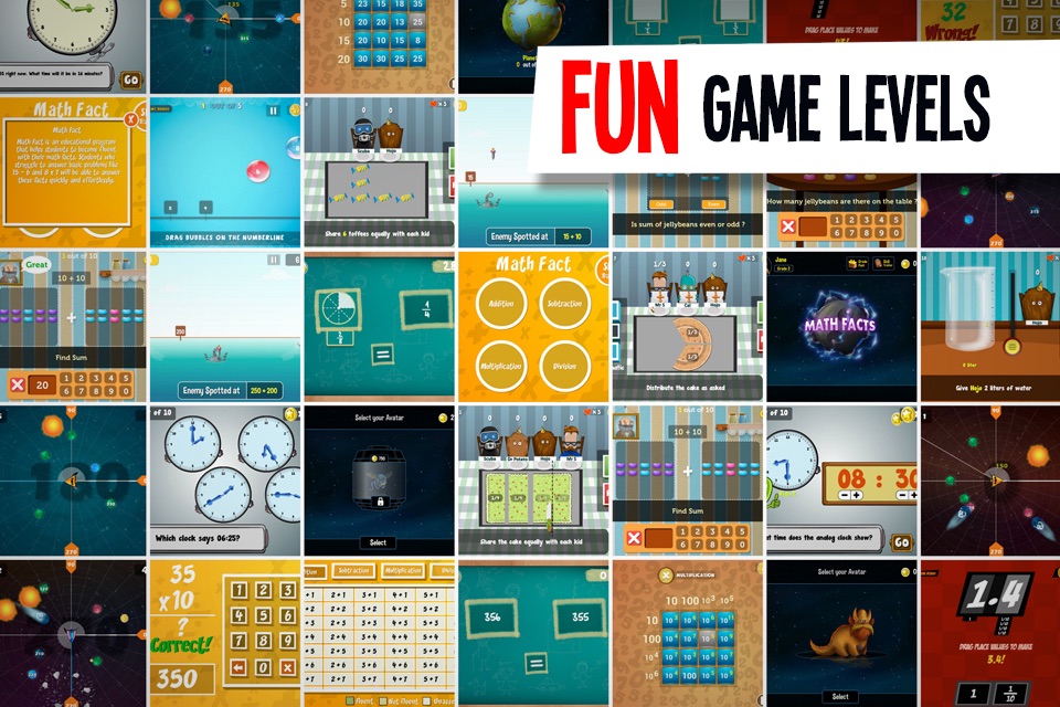 Middle School Math Planet - Fun math game curriculum for kids screenshot 2