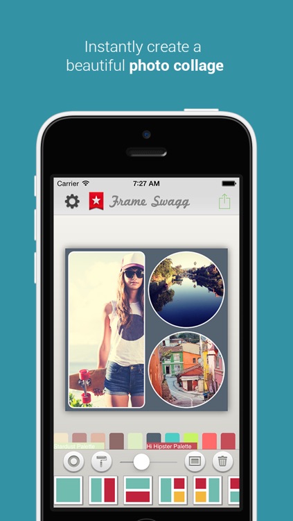 Frame Swagg - Photo collage maker to stitch pic for Instagram FREE