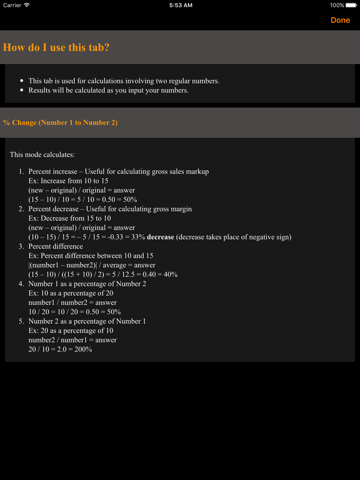 PercentDiff - the Shaolo Percent and Percentage Calculator iPad screenshot 3 - Productivity app
