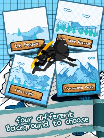 Screenshot #5 pour A Superhero Stickman Run - Amazing Mountain Snowboard Racer